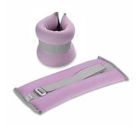 DRUNA Pesi Cavigliere e Polsi in Neoprene INDIGO | Set 2 Pezzi | Accessori Fitness Ergonomici con Fasce Regolabili (Viola, 2x0,7 kg)