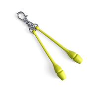 DRUNA Portachiavi Clavette Ginnastica Ritmica INDIGO 8 cm (Limone)
