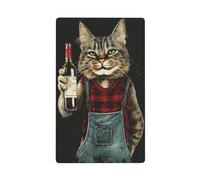 Drunk Cat singolo Toggle Blank Wall Plate Light Switch Cover Decorativo 1 Gang per Cucina Camera Bagno Dimensioni 11,4 x 7 cm