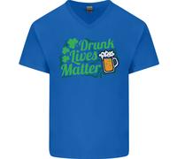 Drunk Lives Matter Maglietta In Cotone A V Per Uomo Di San Patrizio