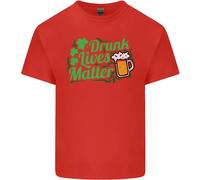 Drunk Vive Materia Giorno di San Patrizio T-Shirt Ragazzi Ragazze