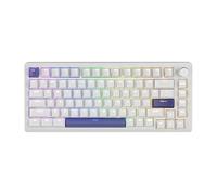 DrunkDeer Tastiera a scatto rapido A75 Keycap meccanico a 82 tasti PBT Keycap Bianco Profilo OEM Doppio colpo Keycap da gioco personalizzato
