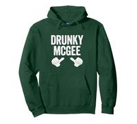 Drunky McGee Camicia Coppia Irlandese Uomo Donna St Patrick Day Felpa con Cappuccio