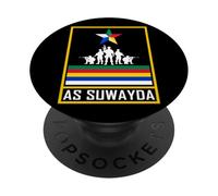 Drusi, bandiera drusa, simbolo druso, come Suwayda, Siria, Libano. PopSockets PopGrip Adesivo