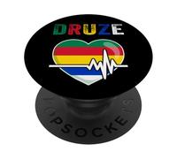 Drusi, Siria, Libano, Suwayda, bandiera drusa, bandiera dei drusi. PopSockets PopGrip Adesivo