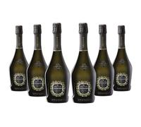 Drusian Valdobbiadene Prosecco Superiore DOCG Brut, Spumante 100% Glera, Metodo Martinotti Charmat, Note di Mela Verde e Agrumi, Ideale per Aperitivi e Piatti di Pesce, Bottiglia da 75cl (6 bottiglie)