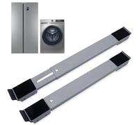 Druuzyl 2 Supporti Universali per Lavatrice con Ruote, Carrello Mobile Regolabile - Grigio, 300 kg Capacità (Antiscivolo, Adatto anche per Elettrodomestici)