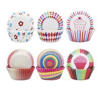 Druuzyl 300 Pezzi Pirottini per Muffin in Carta - Stampo Arcobaleno per Cupcake, Cioccolatini e Dolci, Ideale per Matrimoni e Compleanni (Ø5cm)
