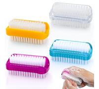 Druuzyl 4 Pezzi Spazzola per Unghie Mani, Lavaggio di Mani Spazzolino, Spazzole per la Pulizia Plastica, Lavaggio di Mani Spazzolino per Unghie per Pulizia e Pulizia delle Unghie