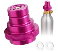 Druuzyl Adattatore Rapido CO2 per SodaStream, Compatibile con Duo/Art/Terra, TR21-4 Filetto Trapezoidale, Include 4 Anelli in Gomma - Ricarica Bombola Soda Maker