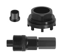 Druuzyl Strumento per Rimozione Guarnitura Bici 42mm Estrattore a Manovella per Bicicletta Strumento di Bloccaggio per Cuscinetti a Pedale Sblocca Guarnitura a 8 Tacche per Riparazione di Biciclette