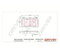 Drve+ DP1010.10.0930 Kit pastiglie freno, Freno a disco per AUDI