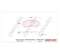 Drve+ DP1010.10.1226 Kit pastiglie freno, Freno a disco per FORD