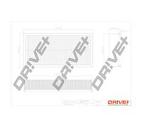 Drve+ DP1110.10.0059 Filtro aria per MITSUBISHI