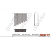 Drve+ DP1110.10.0082 Filtro aria per SEAT,SKODA,VW
