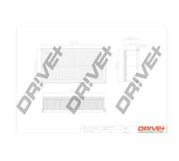 Drve+ DP1110.10.0116 Filtro aria per CITROËN,FIAT,MINI,PEUGEOT
