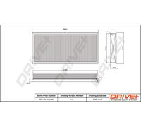 Drve+ DP1110.10.0124 Filtro aria per MERCEDES-BENZ