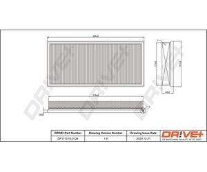 Drve+ DP1110.10.0124 Filtro aria per MERCEDES-BENZ