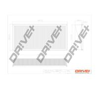 Drve+ DP1110.10.0127 Filtro aria per AUDI,PORSCHE,VW