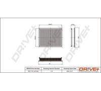 Drve+ DP1110.10.0154 Filtro aria per OPEL,VAUXHALL
