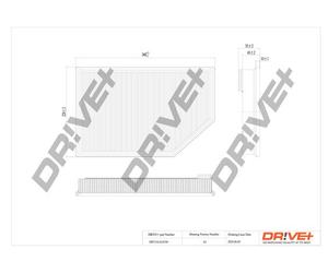 Drve+ DP1110.10.0194 Filtro aria per VOLVO