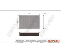 Drve+ DP1110.10.0209 Filtro aria per VOLVO