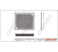 Drve+ DP1110.10.0210 Filtro aria per CHEVROLET,OPEL,SAAB,VAUXHALL