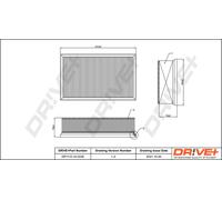 Drve+ DP1110.10.0226 Filtro aria per CITROËN,DS,PEUGEOT