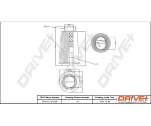 Drve+ DP1110.10.0229 Filtro aria per MERCEDES-BENZ