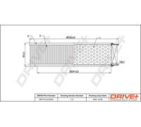 Drve+ DP1110.10.0232 Filtro aria per FIAT