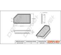 Drve+ DP1110.10.0234 Filtro aria per HYUNDAI,KIA