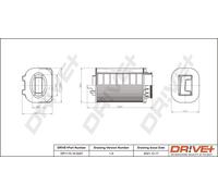 Drve+ DP1110.10.0247 Filtro aria per INFINITI,MERCEDES-BENZ