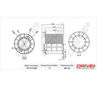 Drve+ DP1110.10.0259 Filtro aria per AUDI