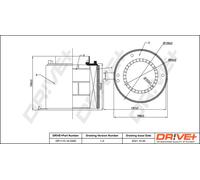 Drve+ DP1110.10.0260 Filtro aria per AUDI