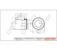 Drve+ DP1110.10.0261 Filtro aria per AUDI