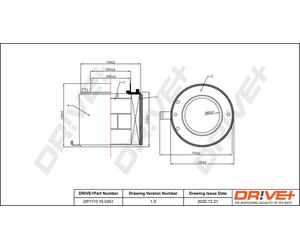 Drve+ DP1110.10.0261 Filtro aria per AUDI