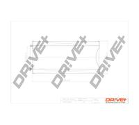 Drve+ DP1110.10.0273 Filtro aria per DAF,DEUTZ-FAHR,FENDT,INTERNATIONAL HARV.,I