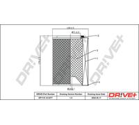 Drve+ DP1110.10.0277 Filtro aria per FORD,NISSAN