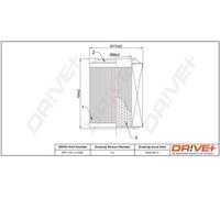 Drve+ DP1110.10.0286 Filtro aria per NISSAN,RENAULT TRUCKS