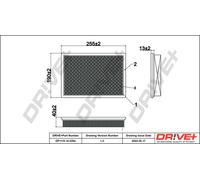 Drve+ DP1110.10.0294 Filtro aria per CHRYSLER