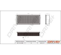 Drve+ DP1110.10.0299 Filtro aria per ARO,AUDI,VW