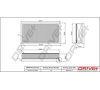 Drve+ DP1110.10.0324 Filtro aria per FIAT