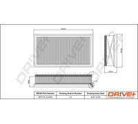Drve+ DP1110.10.0326 Filtro aria per FORD