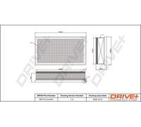 Drve+ DP1110.10.0327 Filtro aria per ALFA ROMEO
