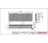 Drve+ DP1110.10.0328 Filtro aria per ALFA ROMEO