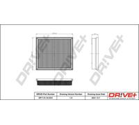 Drve+ DP1110.10.0331 Filtro aria per BMW