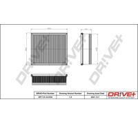 Drve+ DP1110.10.0332 Filtro aria per BMW