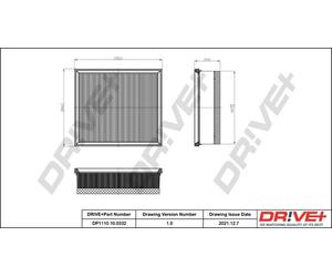 Drve+ DP1110.10.0332 Filtro aria per BMW
