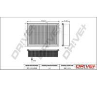 Drve+ DP1110.10.0336 Filtro aria per ALPINA,BMW