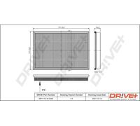 Drve+ DP1110.10.0342 Filtro aria per BMW